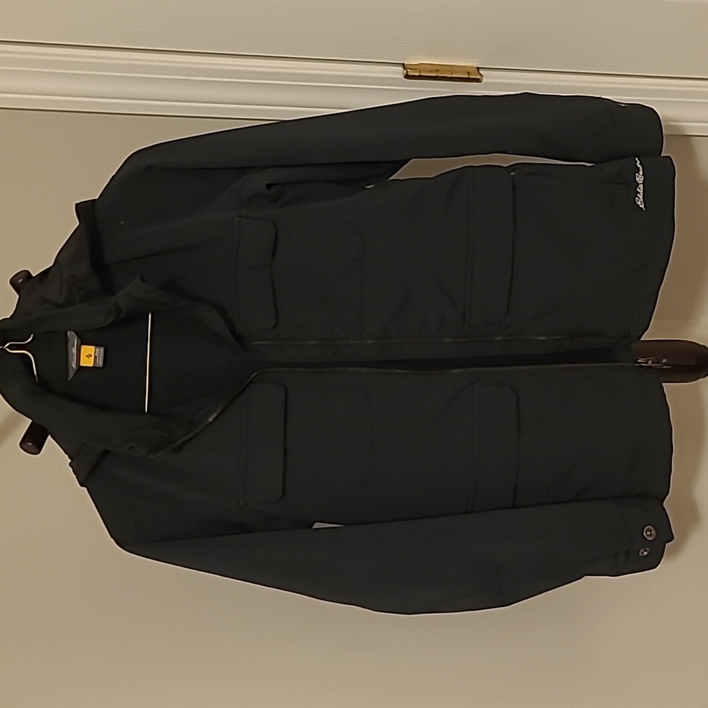 Black raincoat